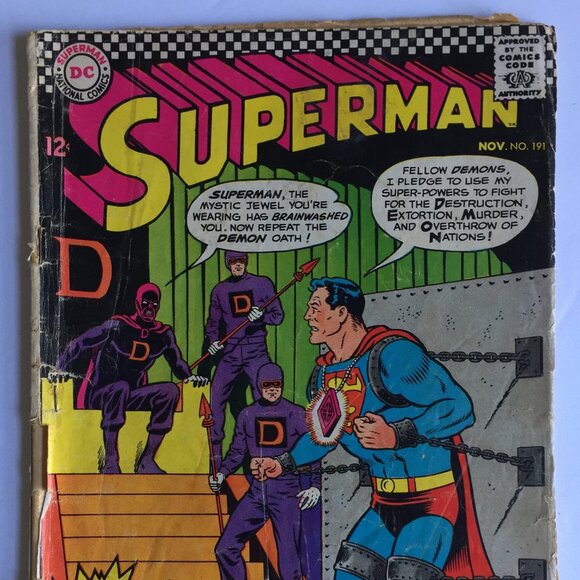 DC Comics Other - Superman #191 (Nov 1966, DC) The Prisoner of Demon! Part 1